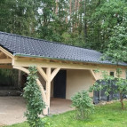 Effektive natürliche Klimatisierung von Carports